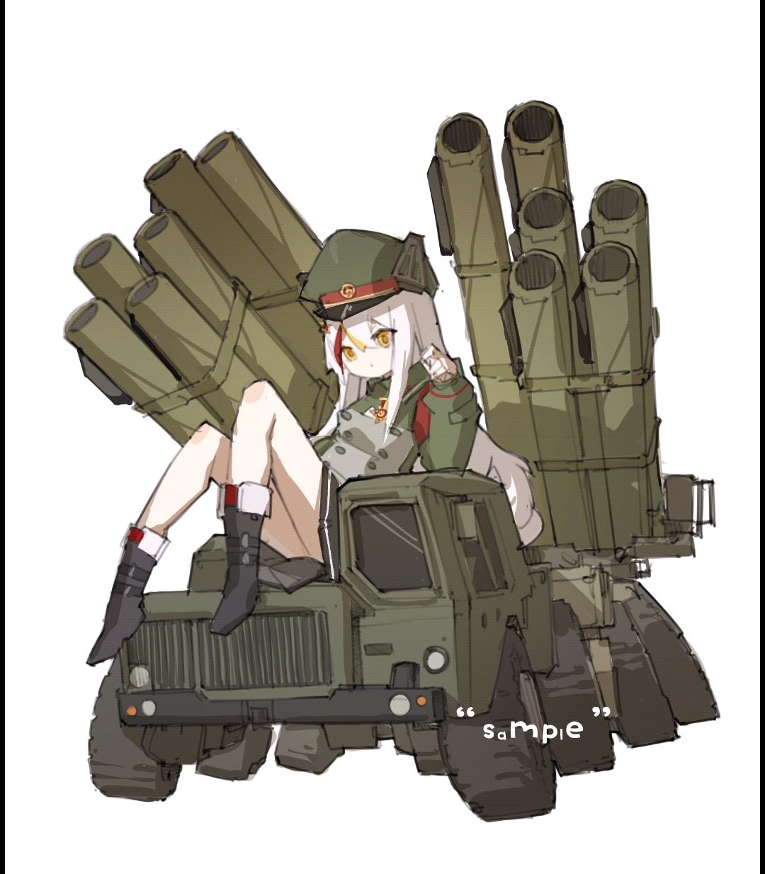龙卷风火箭炮插画图片壁纸