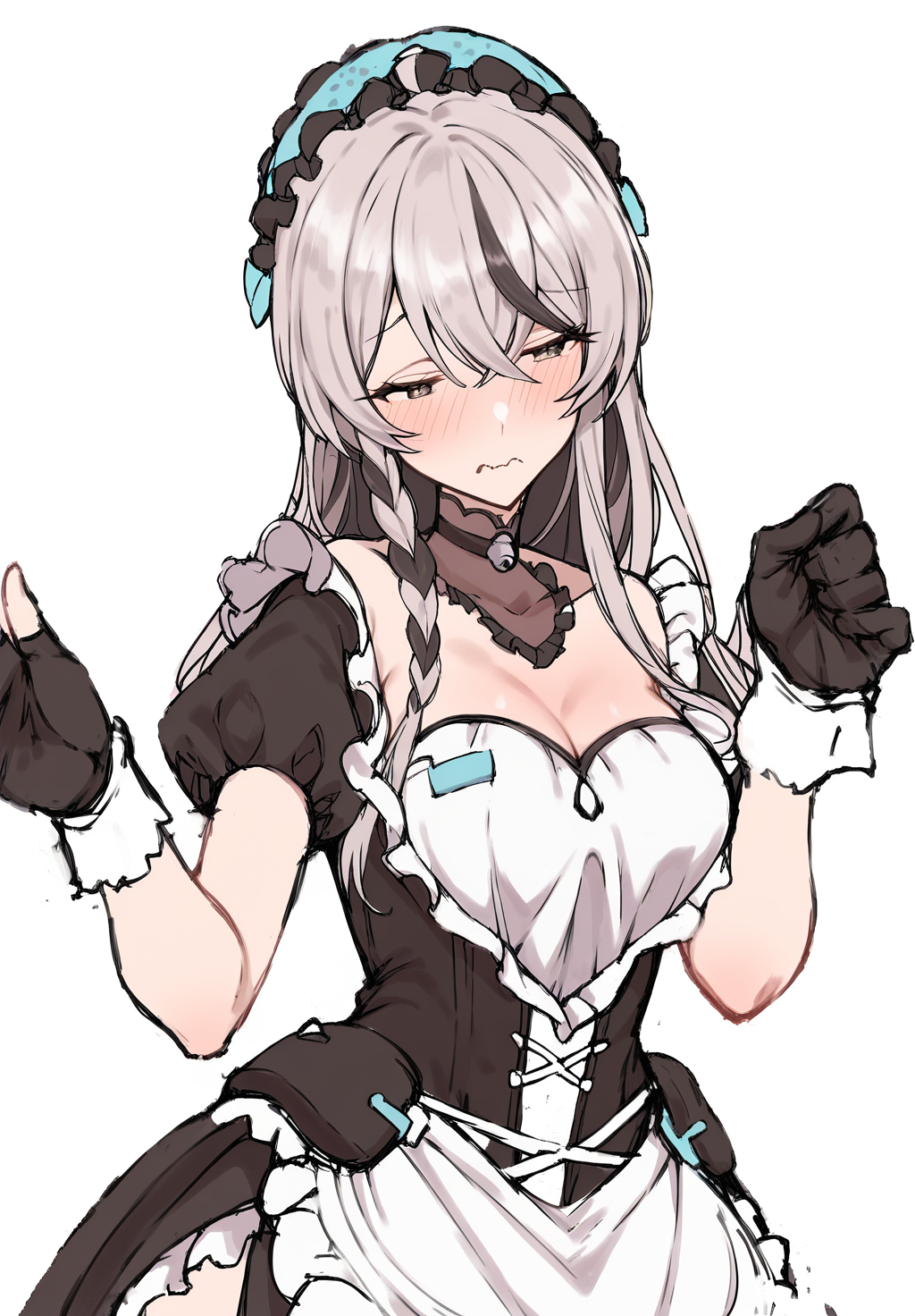 害羞的小琴诺插画图片壁纸