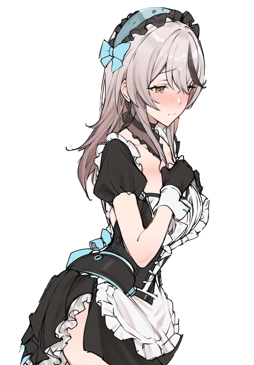 害羞的小琴诺插画图片壁纸