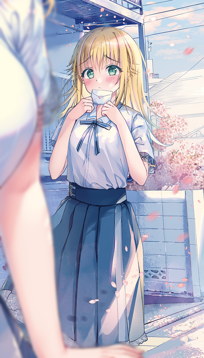 “深夜情绪高涨写的情书……怎么办……”插画图片壁纸