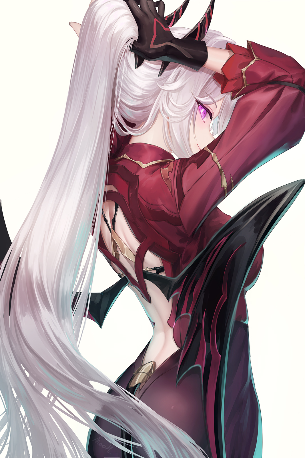 马尾辫插画图片壁纸