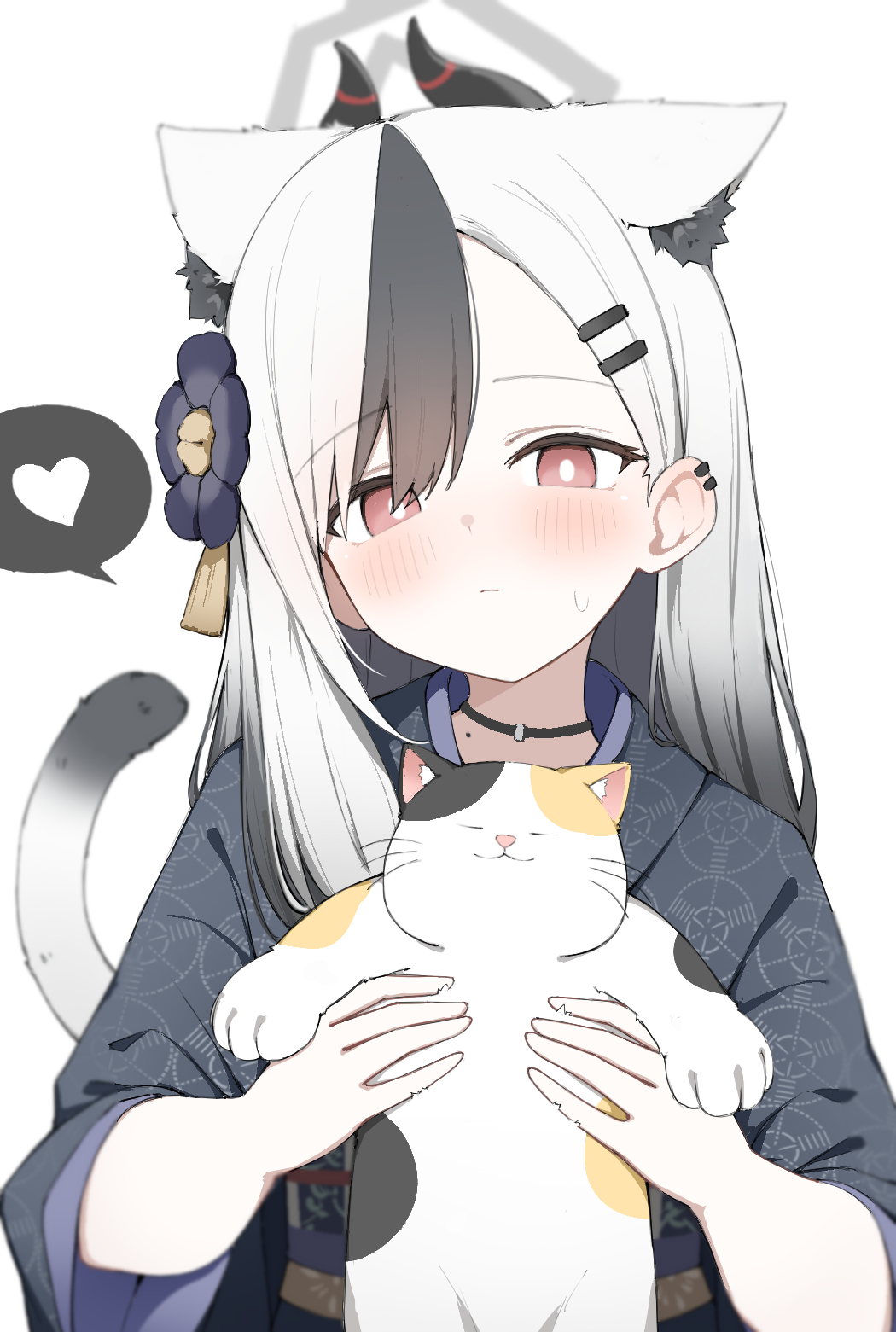 猫耳插画图片壁纸