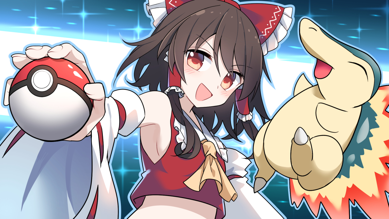 幻想乡的巫女灵梦开始决一胜负了！头像同人高清图