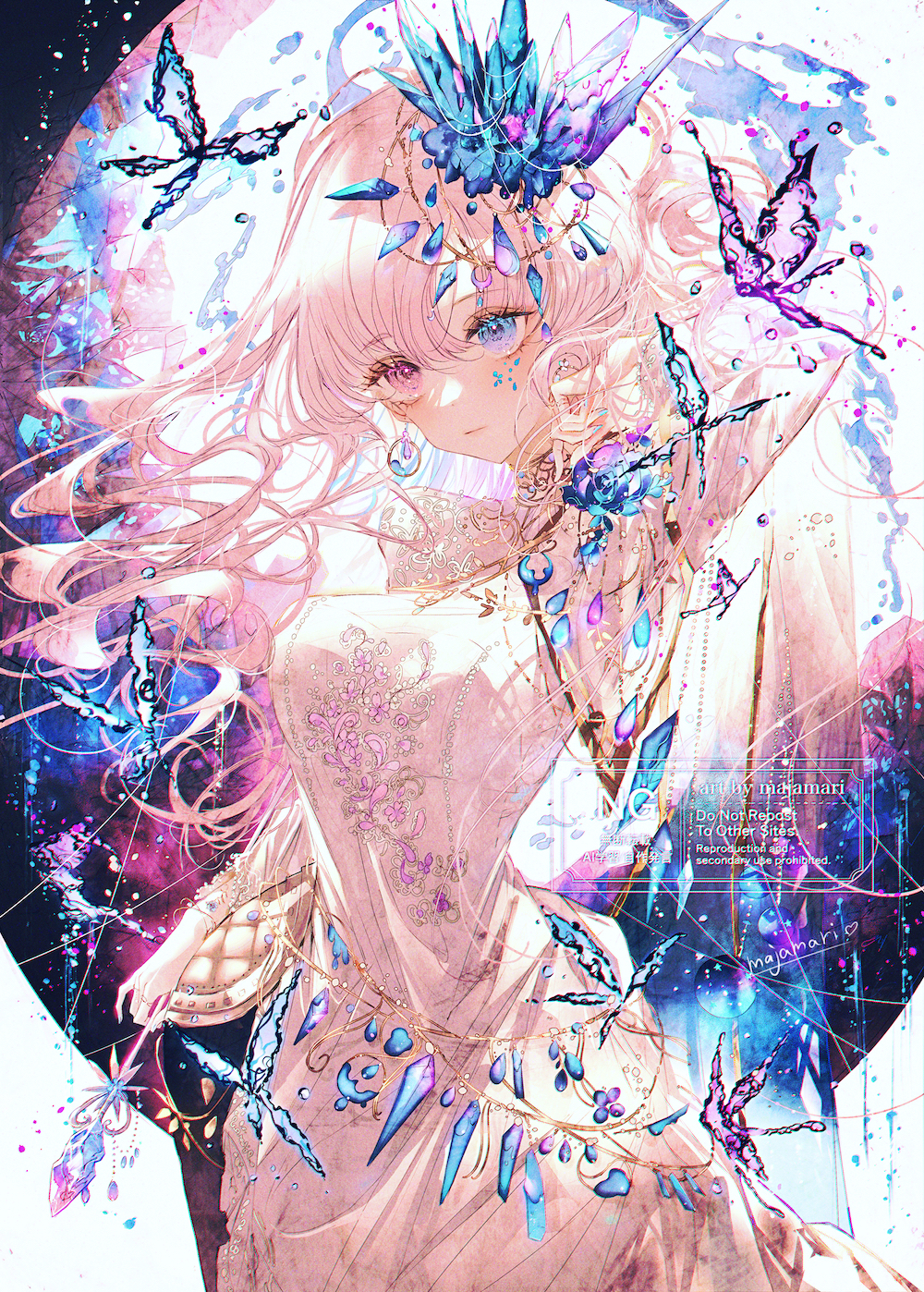 水滴的旋律插画图片壁纸