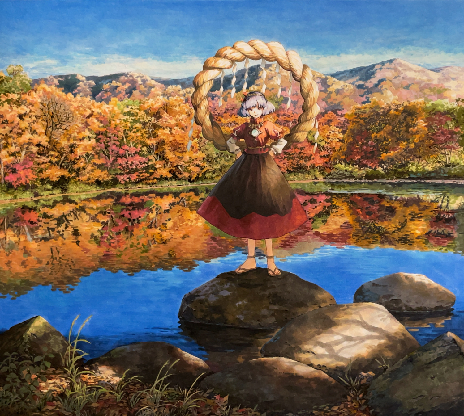 神山插画图片壁纸