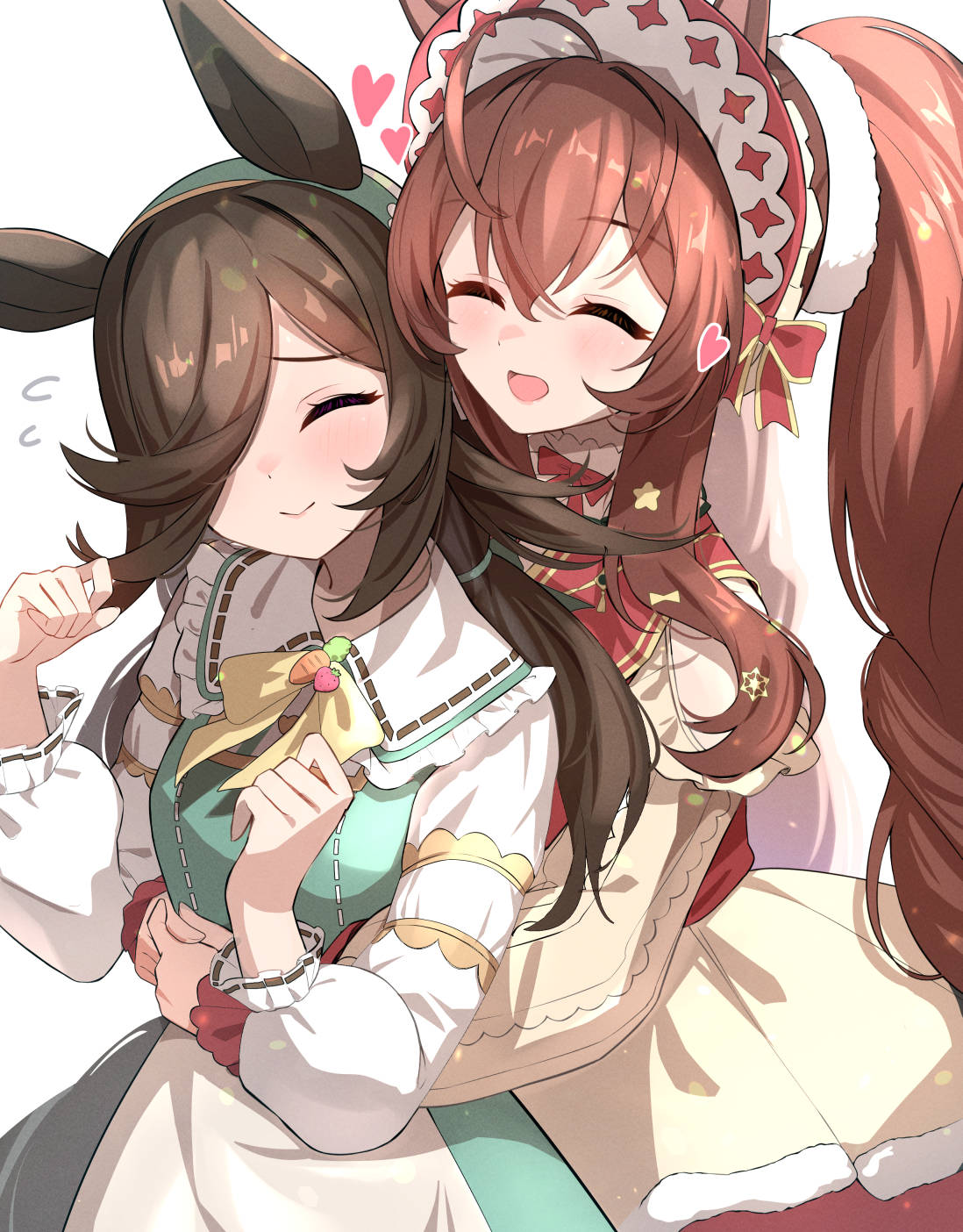 第86天童话般的两个人插画图片壁纸