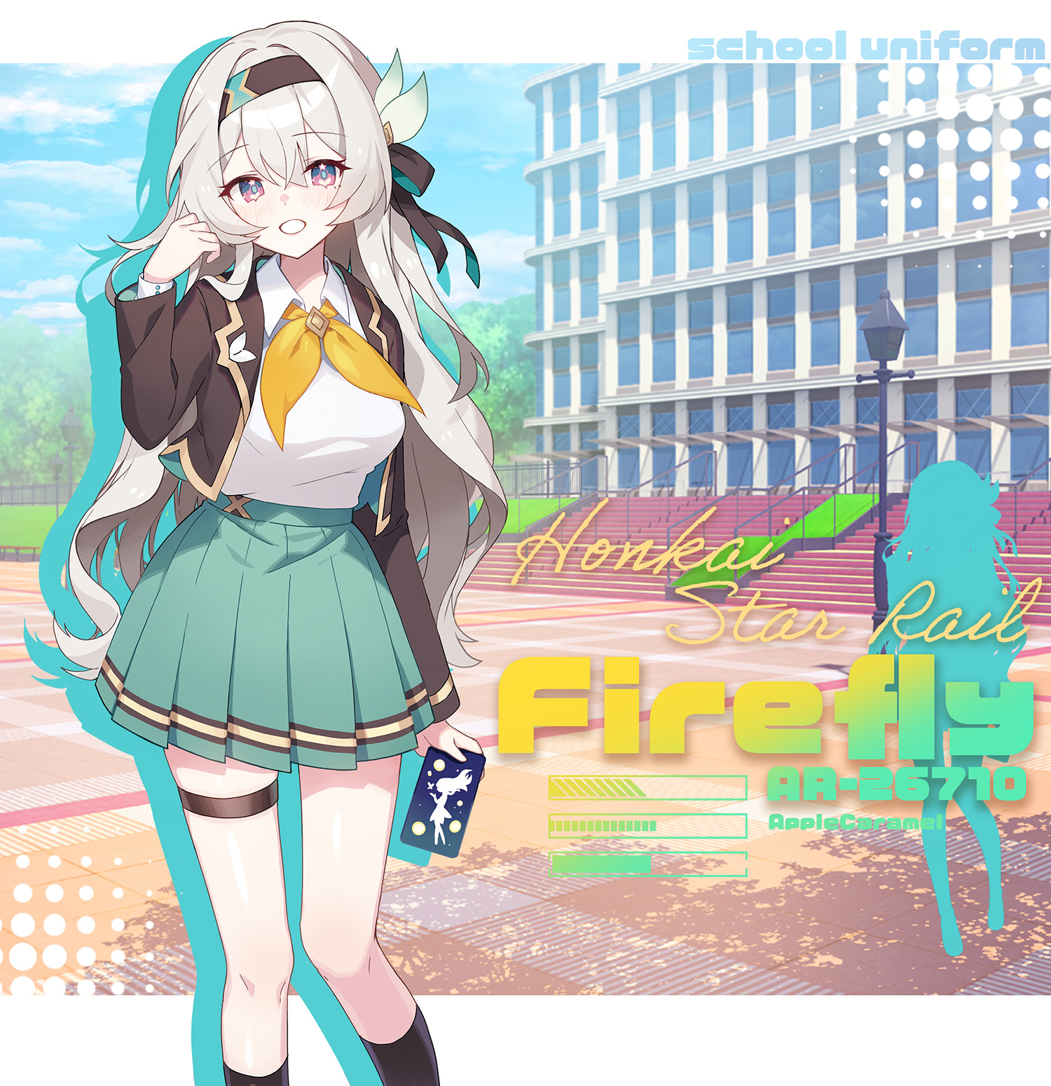 school uniform✨Firefly插画图片壁纸