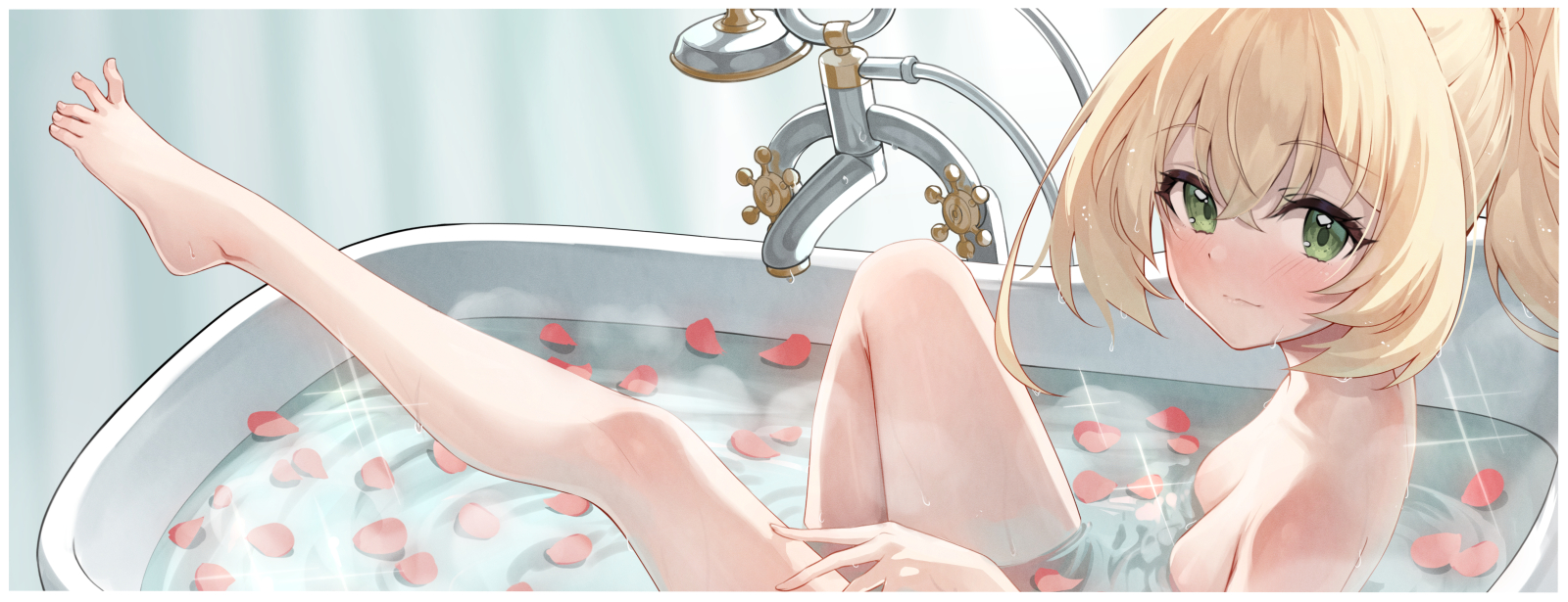 就是洗澡插画图片壁纸