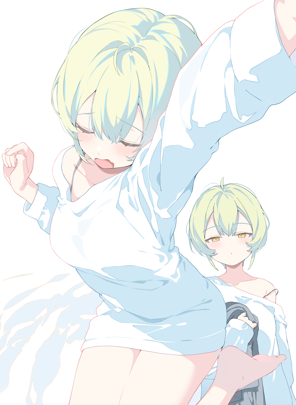 睡醒插画图片壁纸