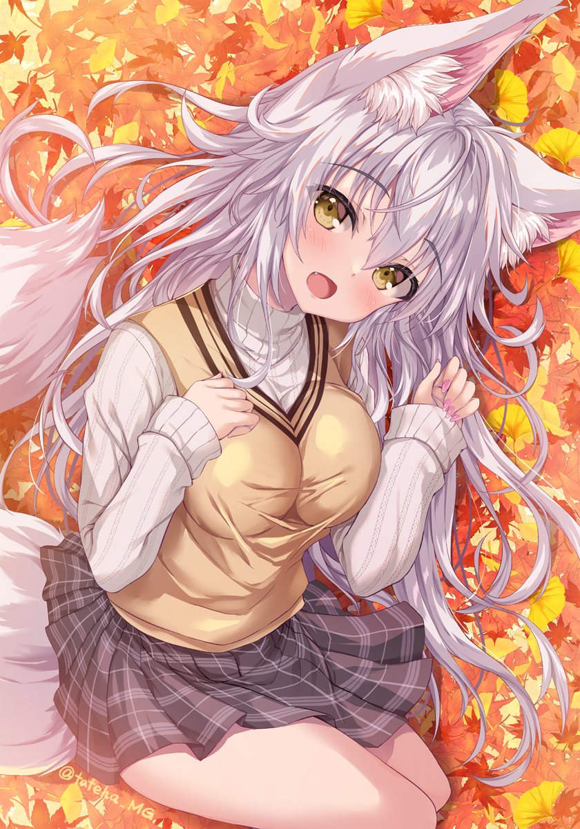 秋色晒太阳插画图片壁纸