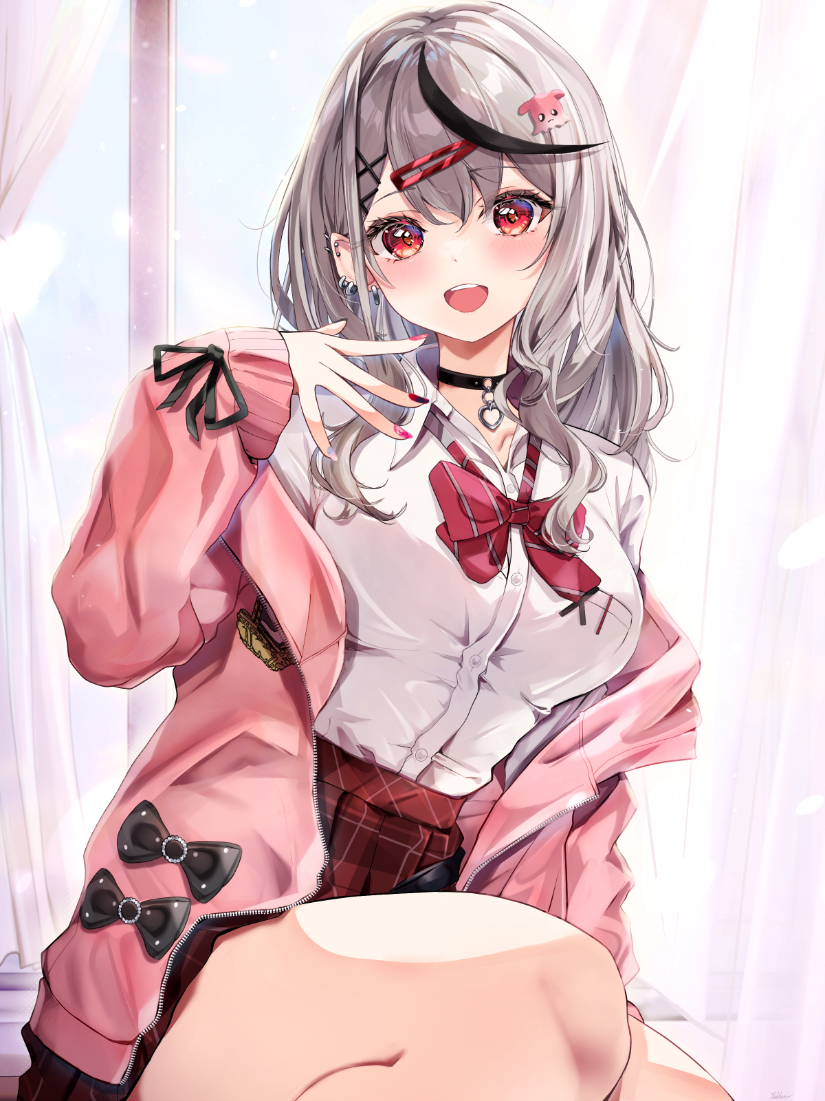 辣妹叉插画图片壁纸