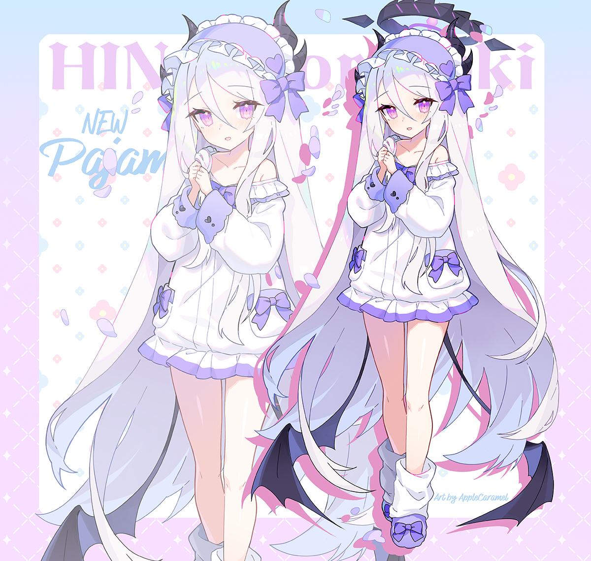 HINA's NEW Pajamas 插画图片壁纸