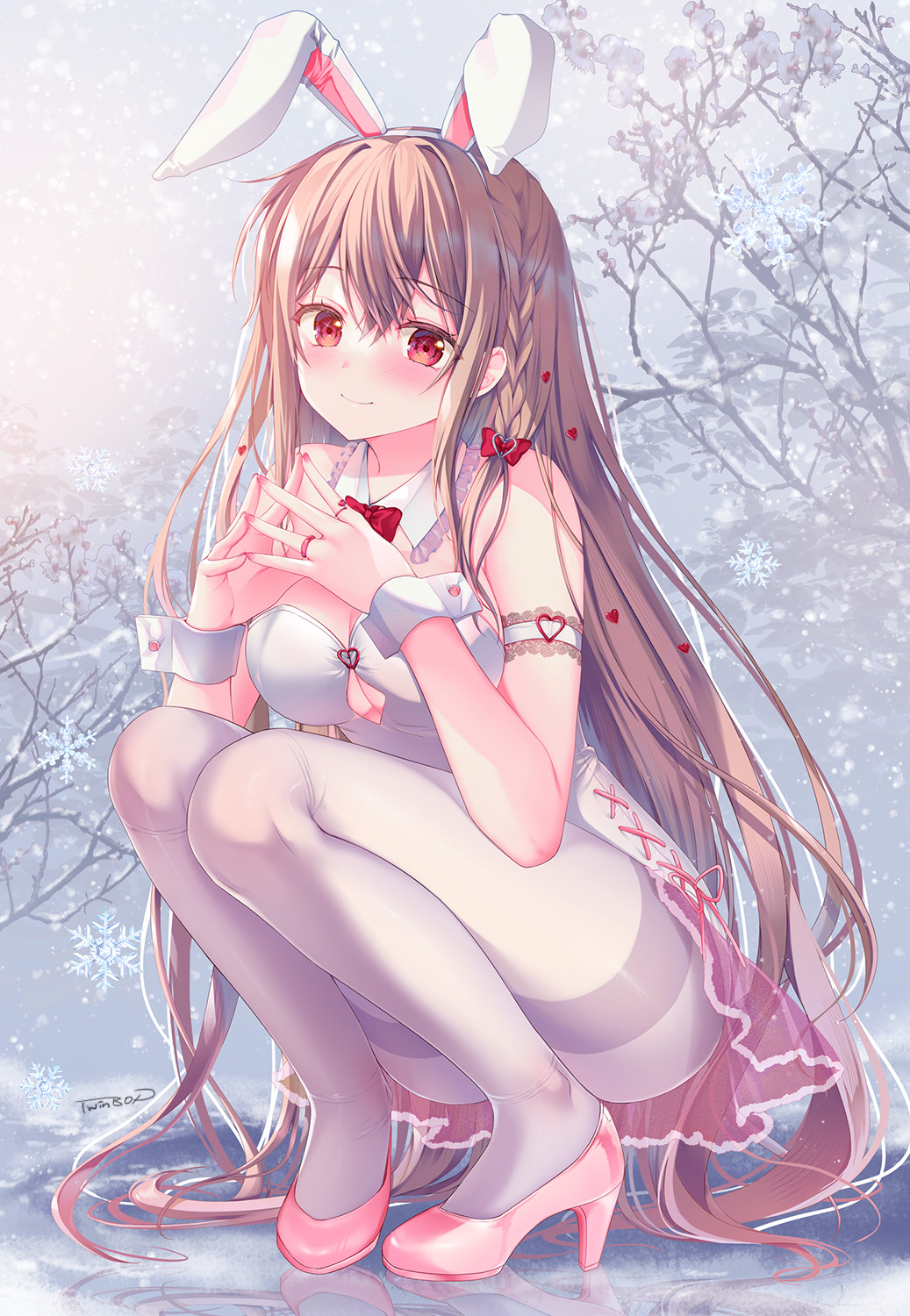 雪之书签❄️插画图片壁纸