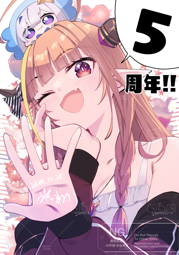 桐生ココ５周年头像同人高清图