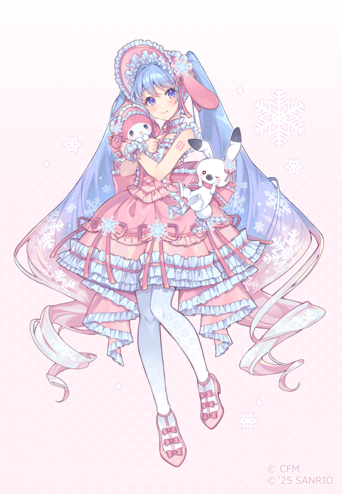 雪米克×我的旋律插画图片壁纸