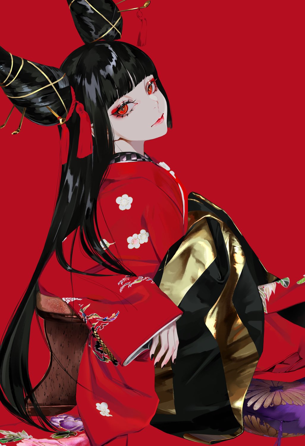 猩々緋插画图片壁纸