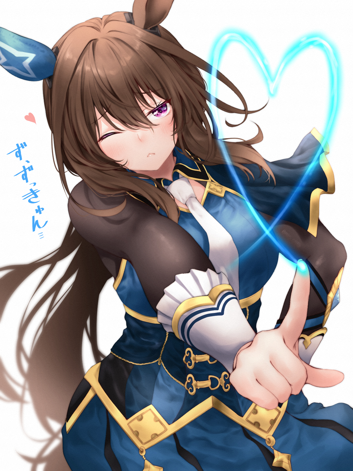 アヤベさんハート插画图片壁纸
