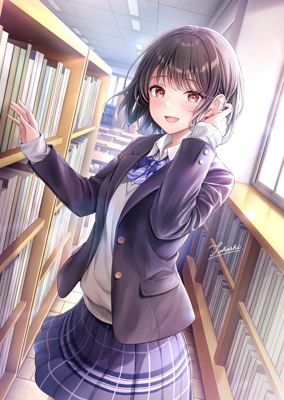図書室で楽しそうな委員長头像同人高清图