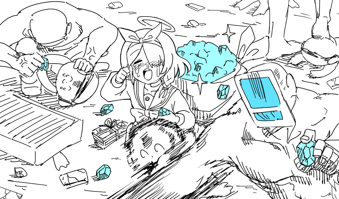 4周年纪念扭蛋插画图片壁纸