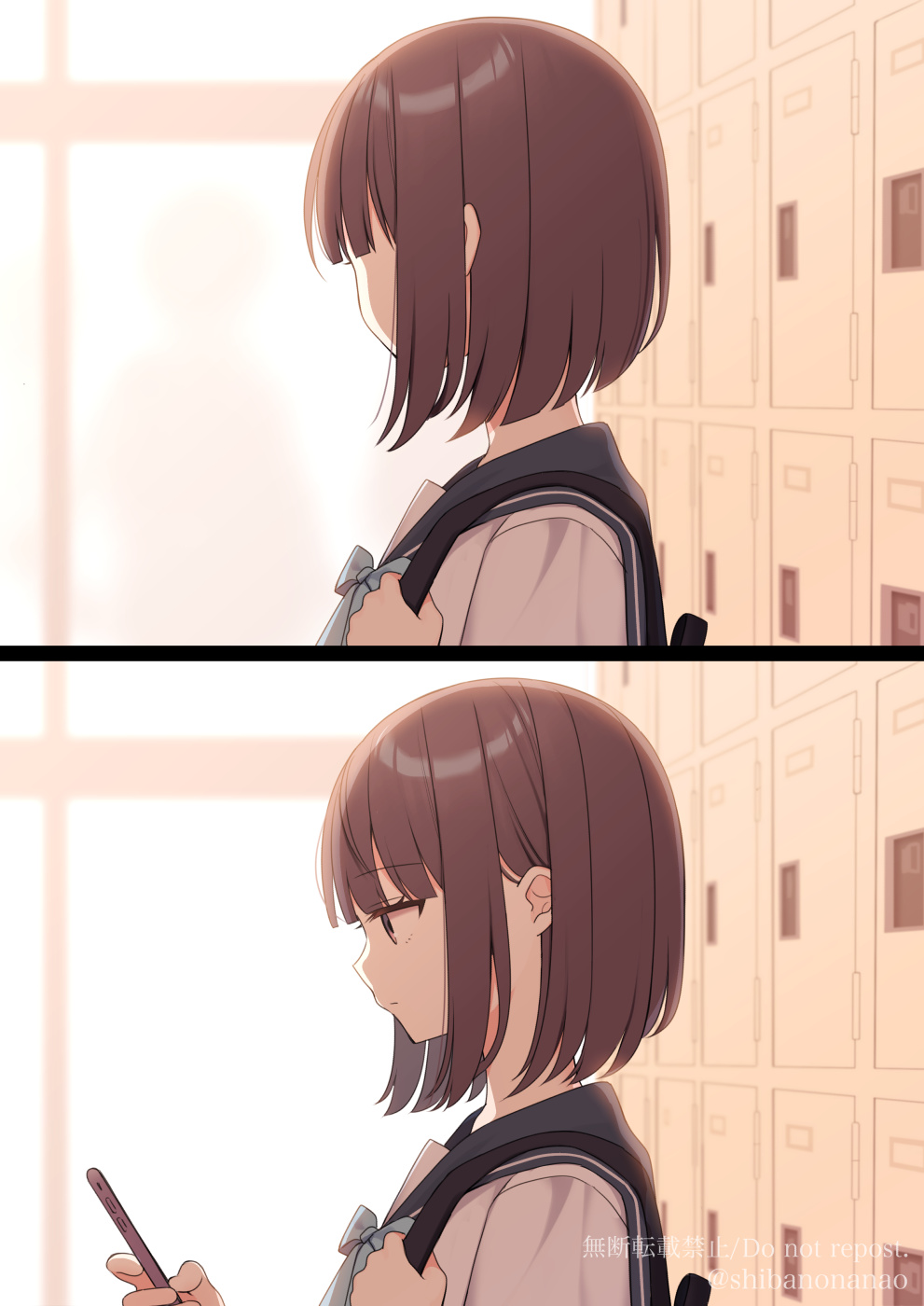 独自等待的寂寞插画图片壁纸