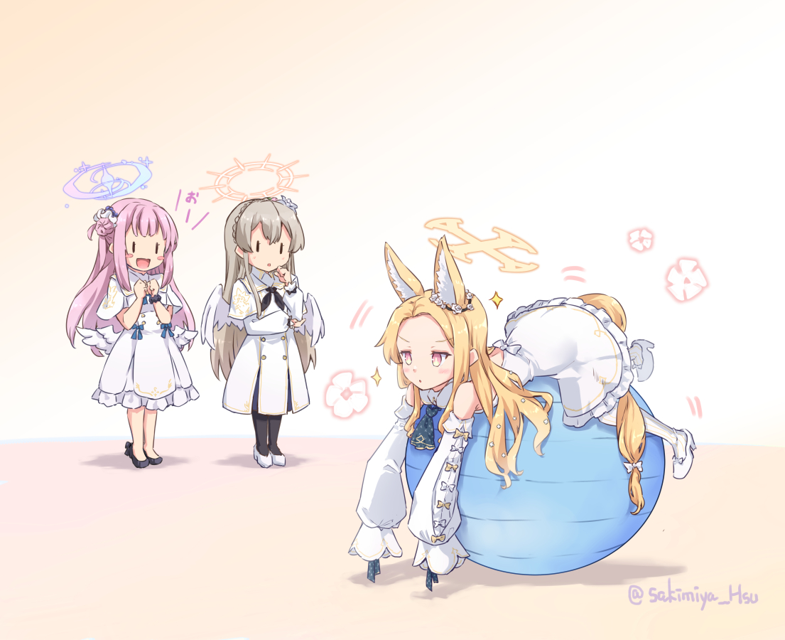 [布尔阿卡]茶派对和平衡球插画图片壁纸