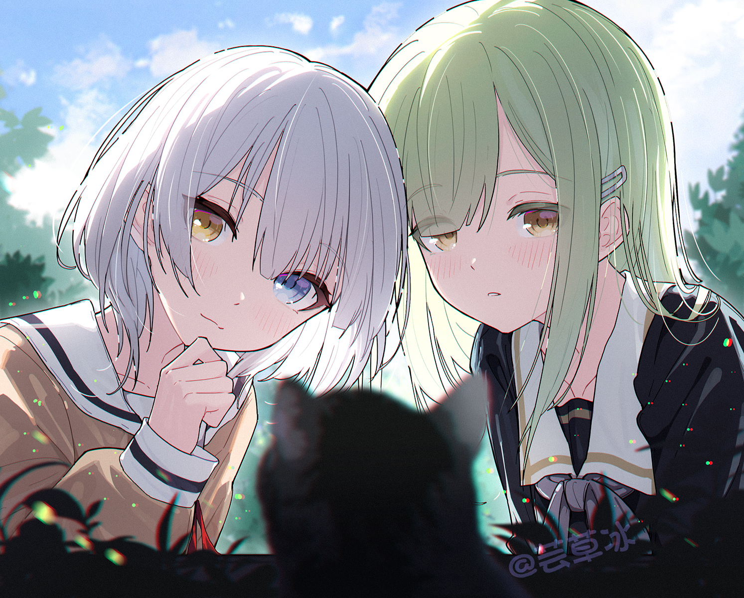 请吃猫睦喵 插画图片壁纸