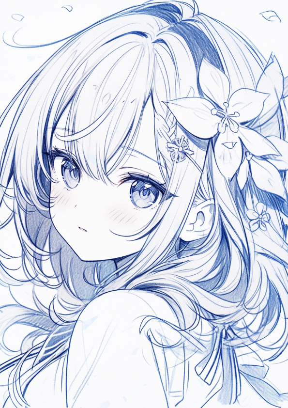 『little girl』-girl线稿