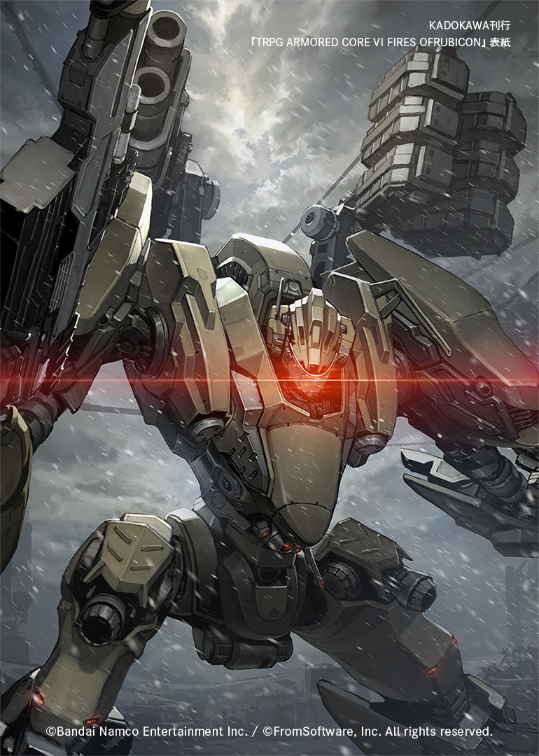 【TRPG ARMORED CORE VI】夜间瀑布插画图片壁纸