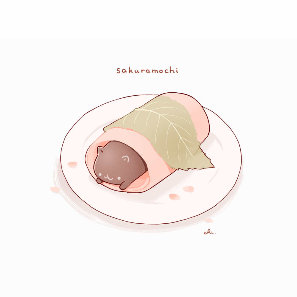 桜餅插画图片壁纸
