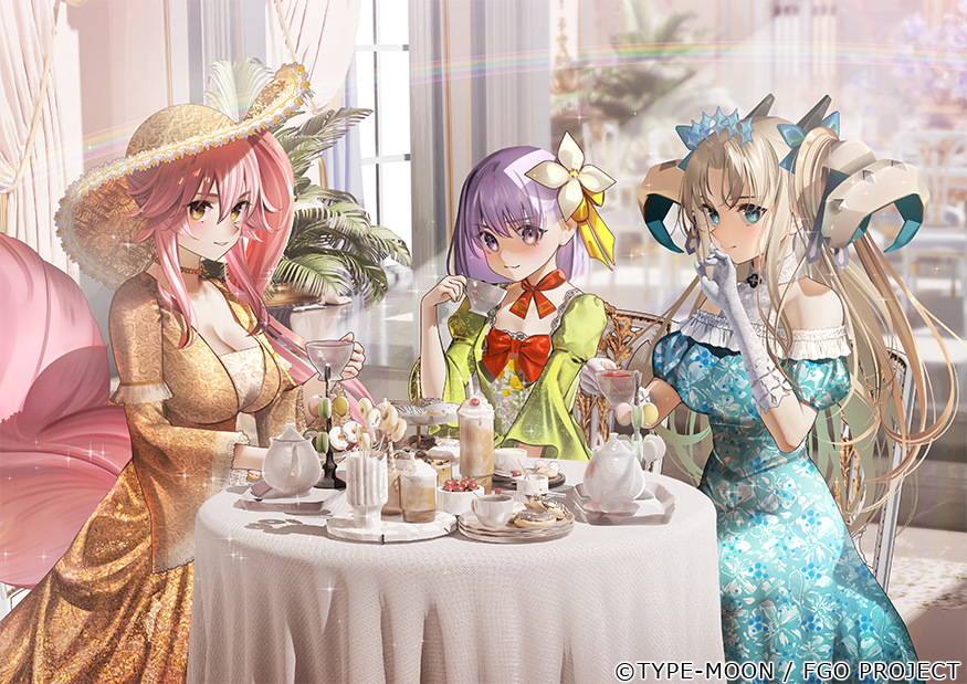 不稳定的茶会插画图片壁纸