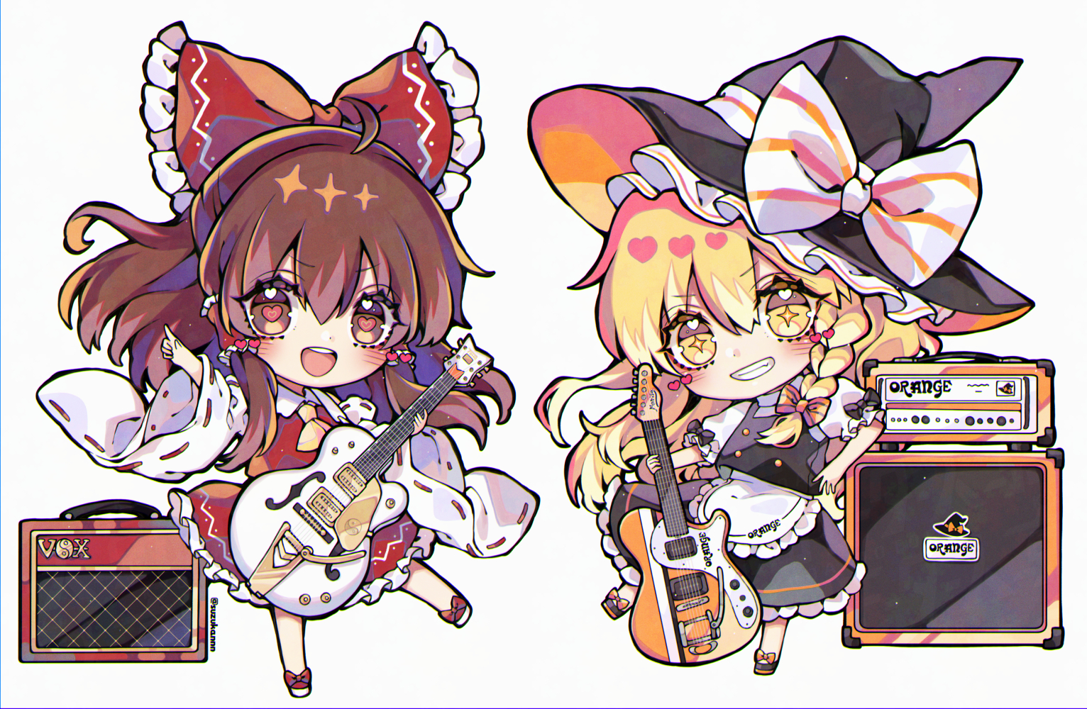 ギター レイマリ插画图片壁纸