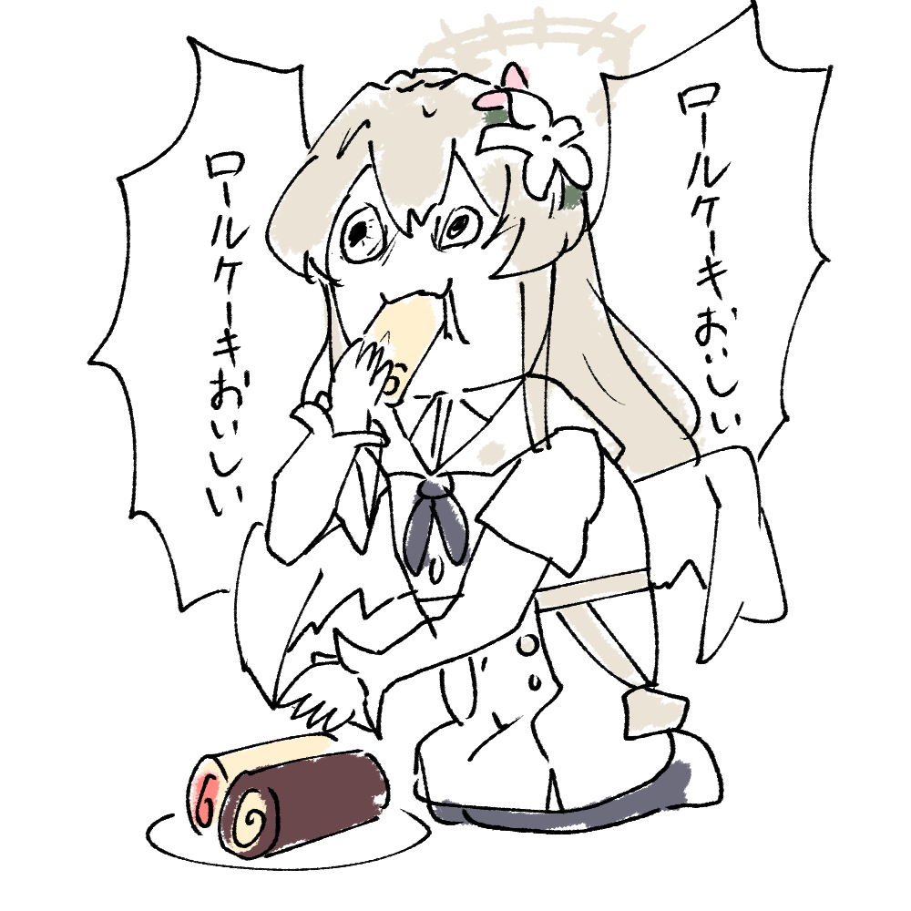 ロールケーキおいしい插画图片壁纸