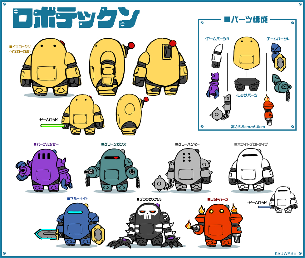 ロボテックン（今後作る予定のフィギュアデザイン）插画图片壁纸