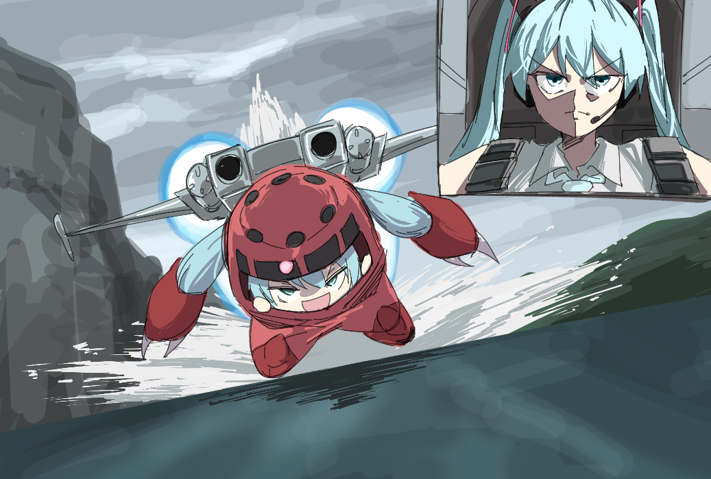 颯爽たるミク-初音未来高达