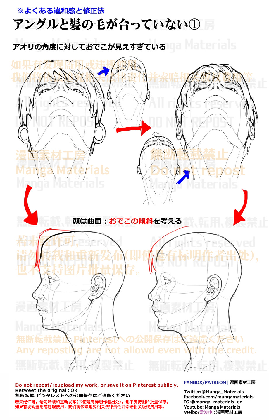 個人メモ：アオリアングルの髪插画图片壁纸