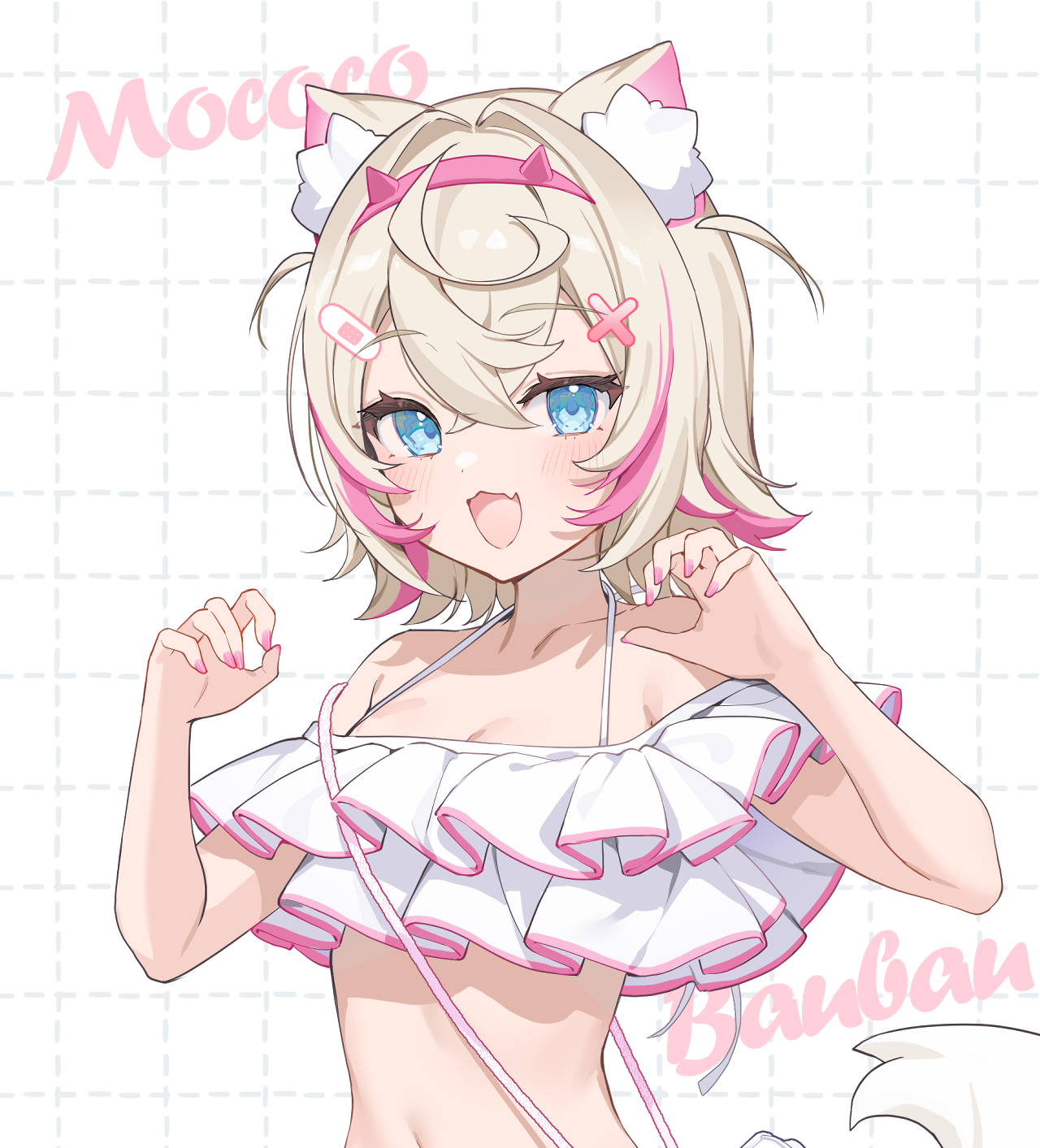 水着モココちゃん 插画图片壁纸