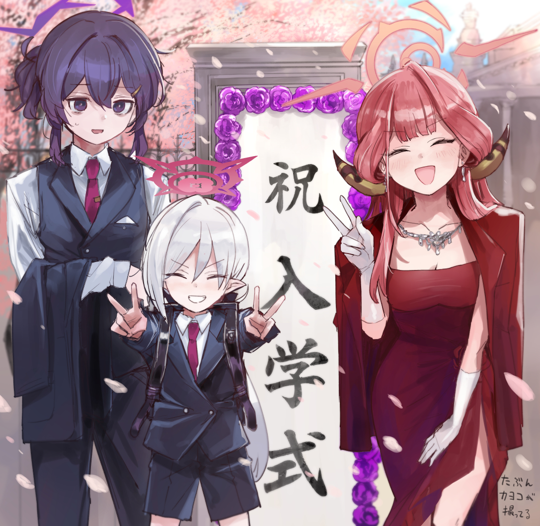 ドレスアル見た目ほぼ入学式のお母さん插画图片壁纸