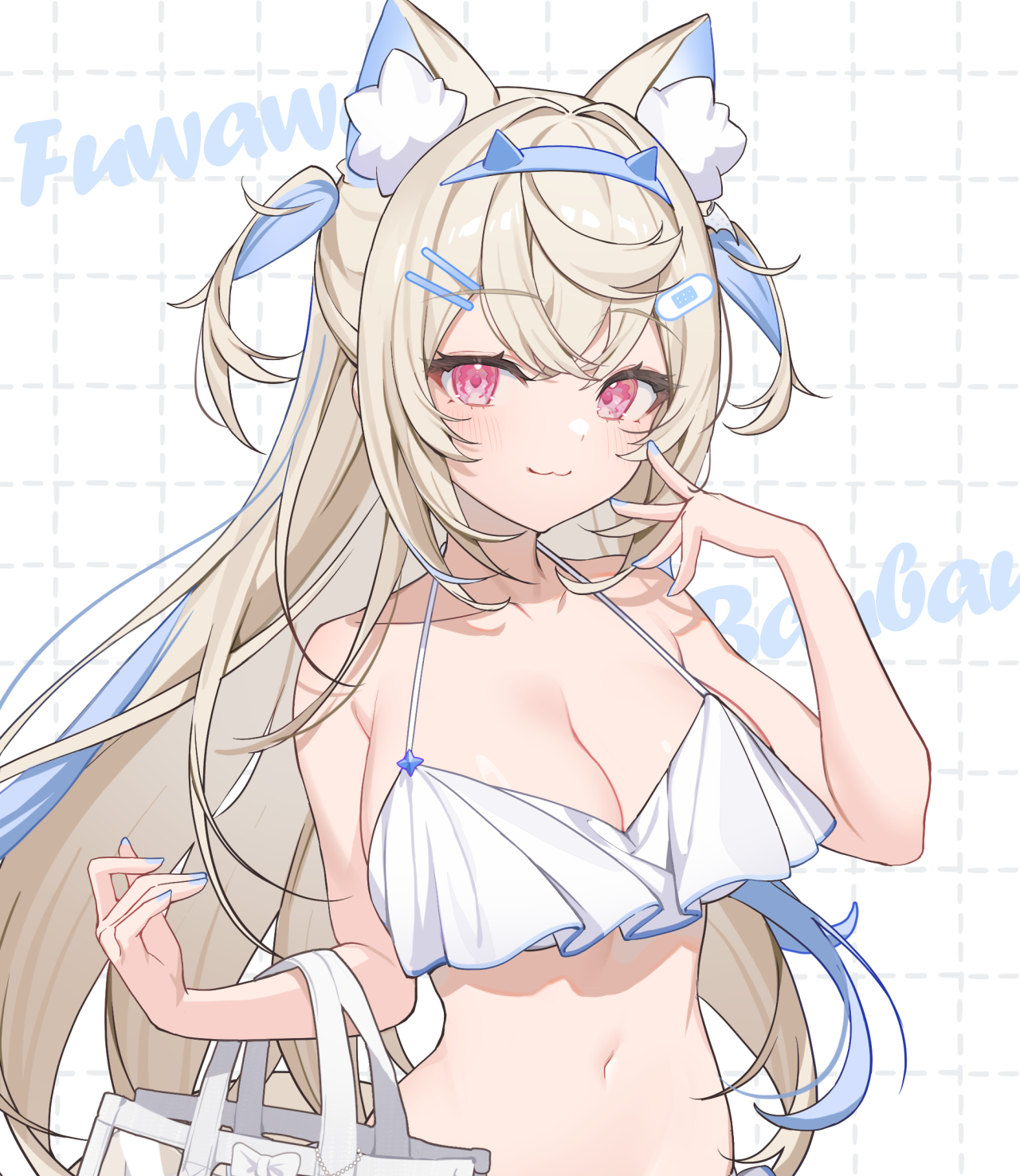 水着フワワちゃん 插画图片壁纸