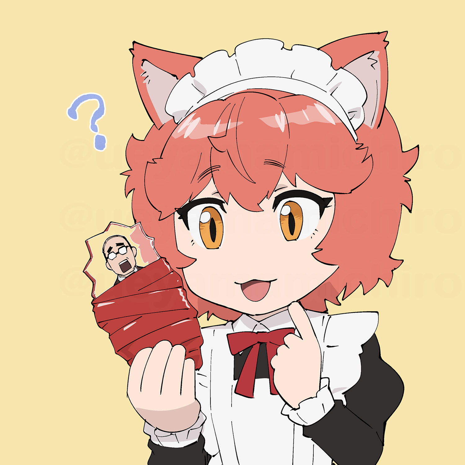 おじさんプレス插画图片壁纸