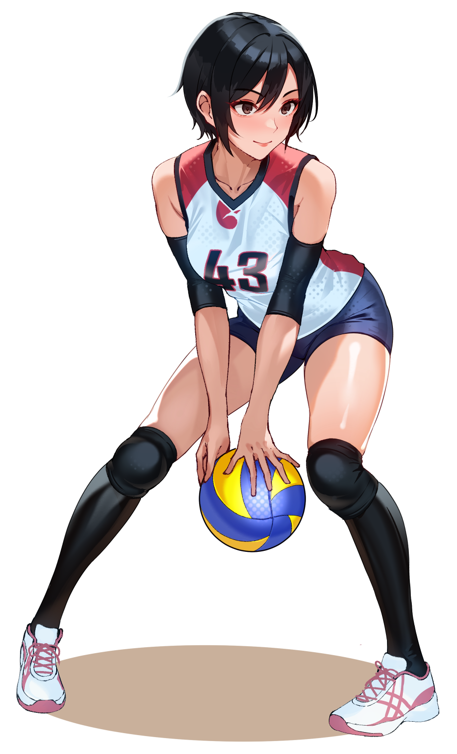 バレー部のお姉さん插画图片壁纸