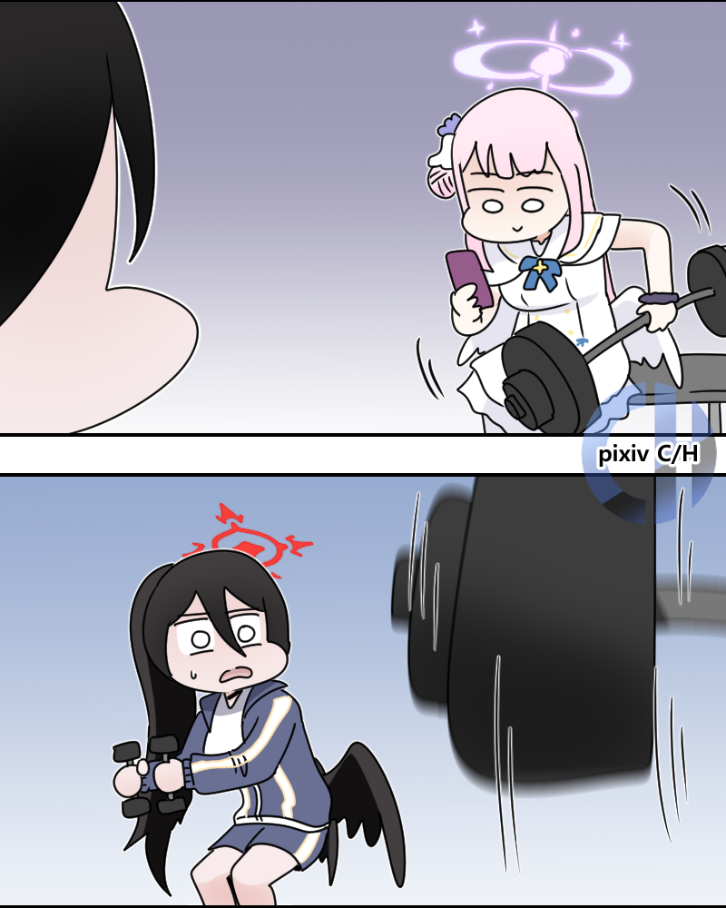 [F/P] 운동 Workout插画图片壁纸