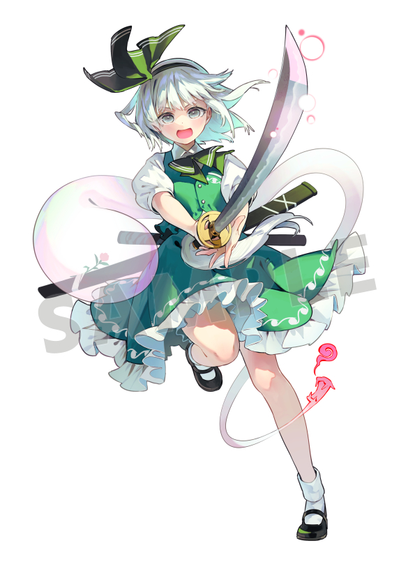 魂魄妖夢 100均東方插画图片壁纸