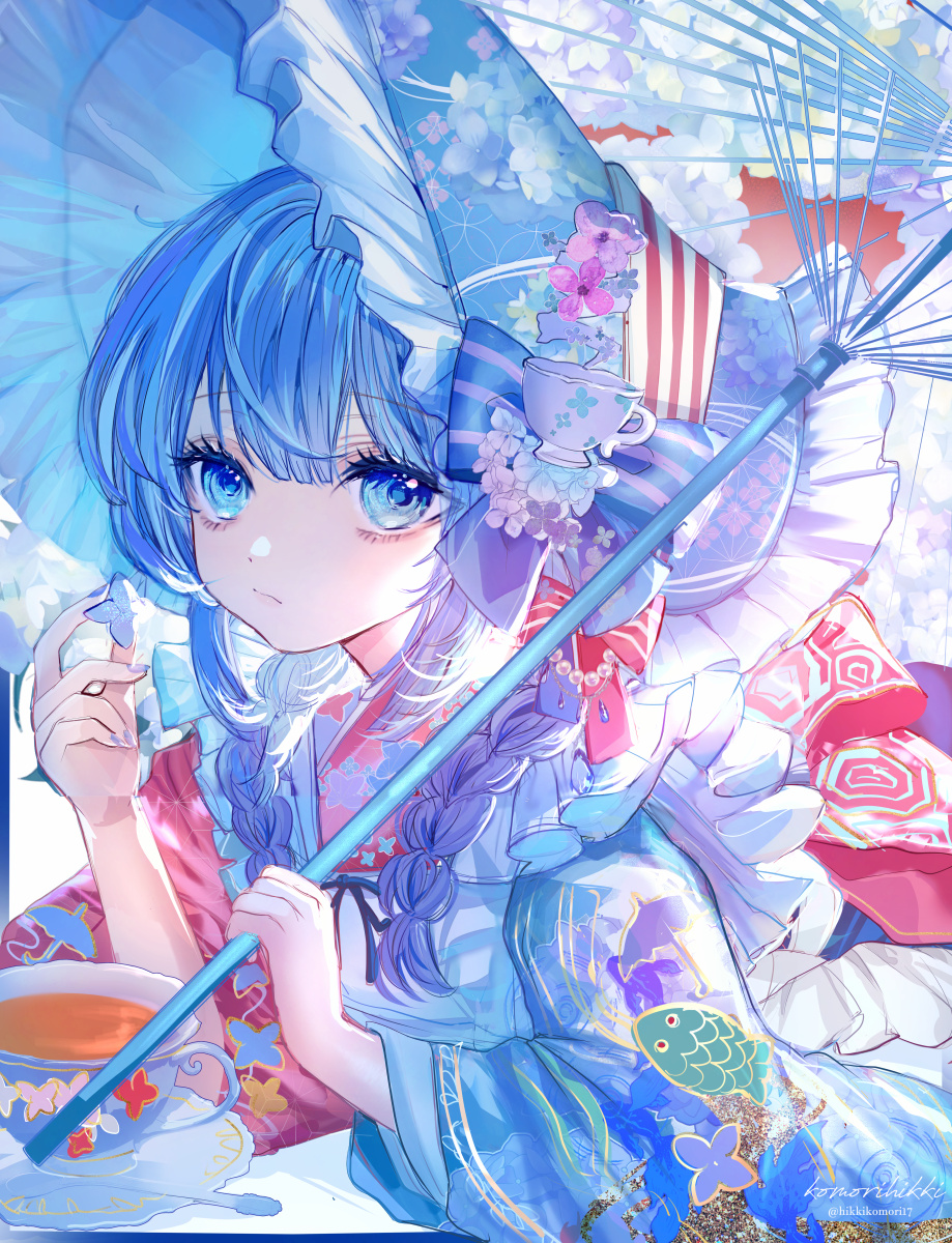 梅雨の和×紫陽花紅茶ちゃん头像同人高清图