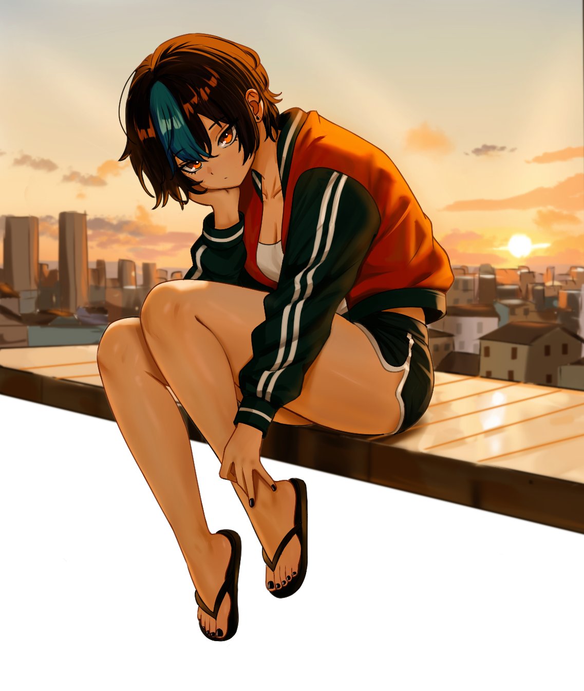 ボーイッシュな少女と心地よい夕暮れ
