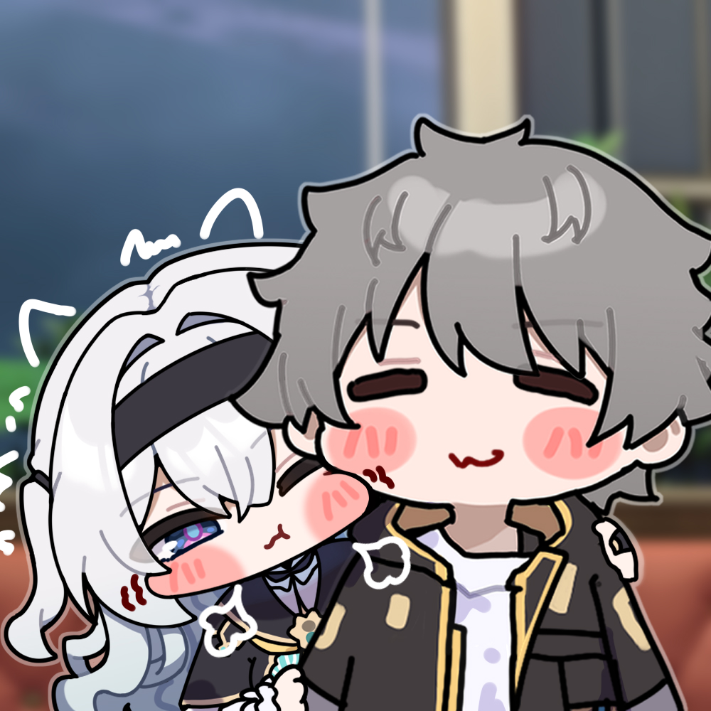 当在一起后长时间发呆没理小流萤时头像同人高清图