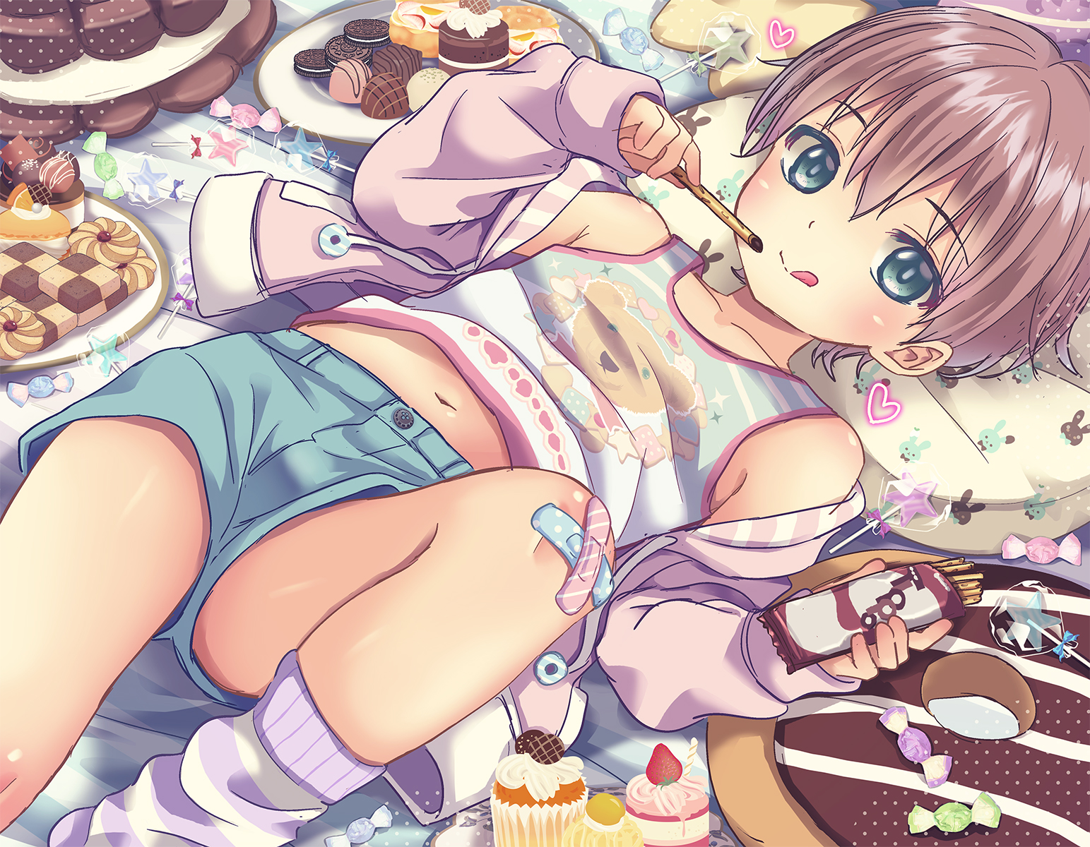 ✨ あまあま男子のお菓子の部屋 ✨插画图片壁纸