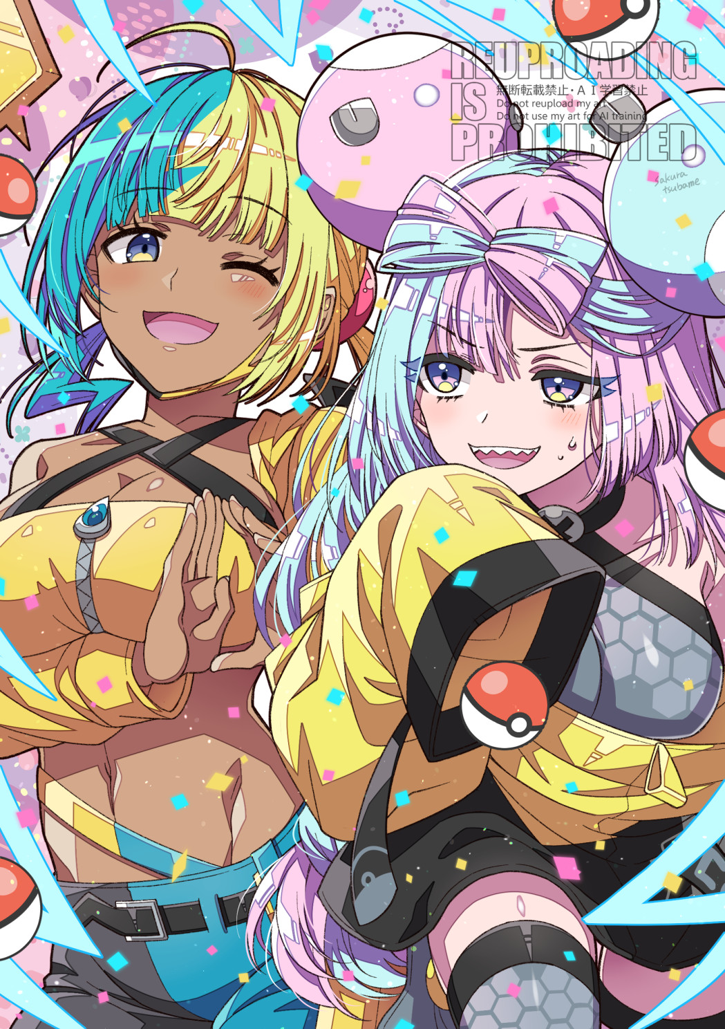 カナリィVSナンジャモ插画图片壁纸