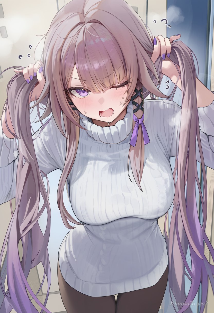 ツインテールにしてと頼まれる恋人ヘルタ様头像同人高清图