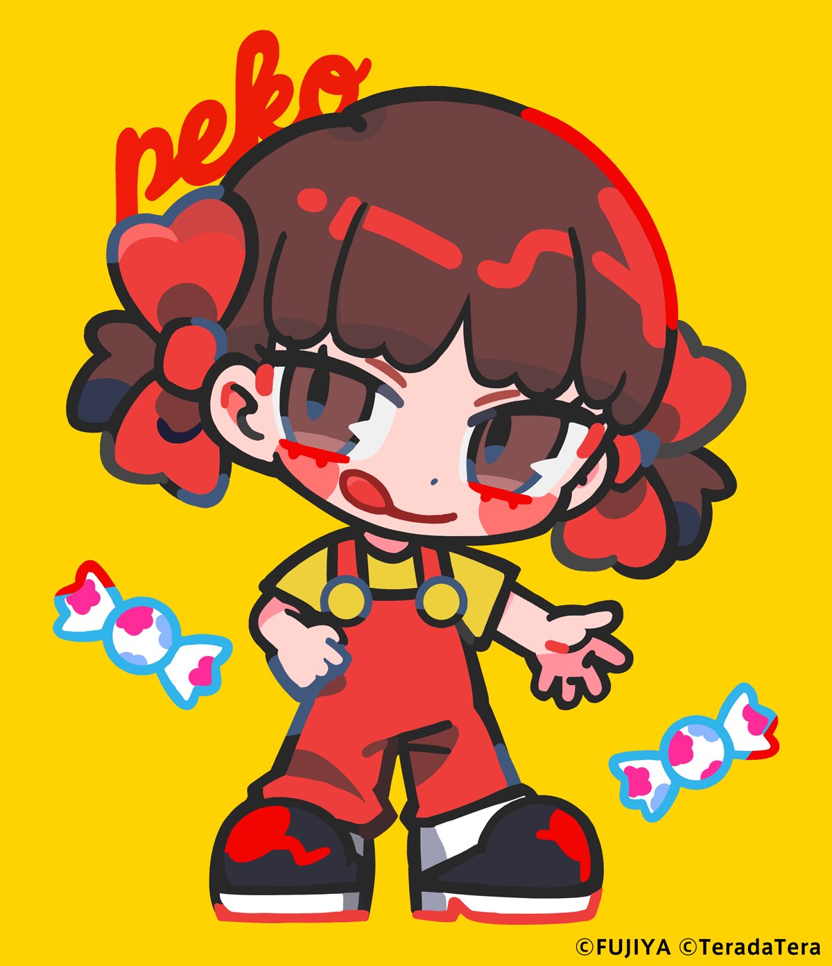 ペコちゃん75周年企画插画图片壁纸