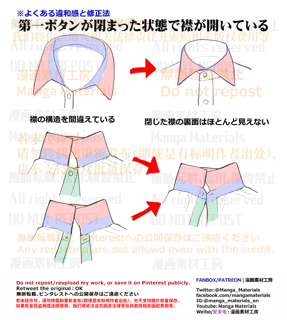 個人メモ：シャツの襟头像同人高清图